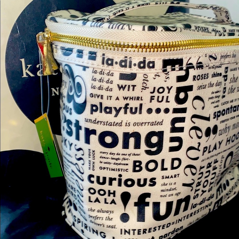 Rare “What Do You Say” Kate Spade ♠️ Lunch 🥗 Tote - Picture 2 of 6